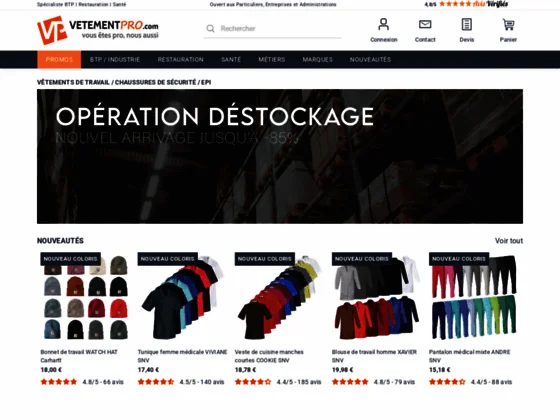 Vêtement pro – chaussure de travail innovante