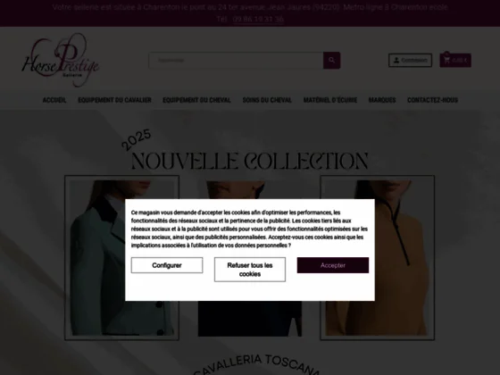Horse Prestige - Sellerie en ligne