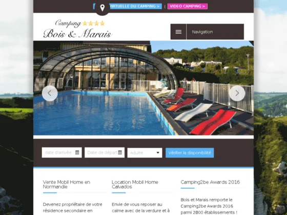 camping bois et marais