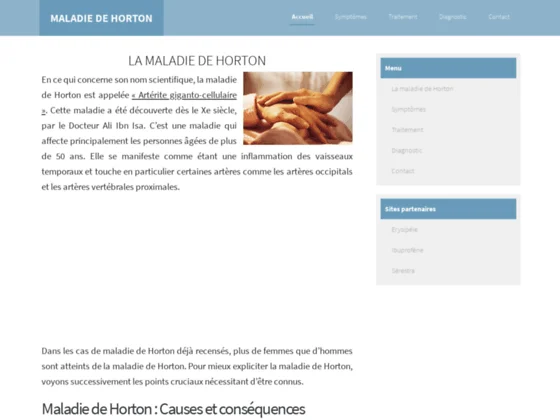 Informez-vous sur la maladie de Horton grâce au site maladie-de-horton.fr