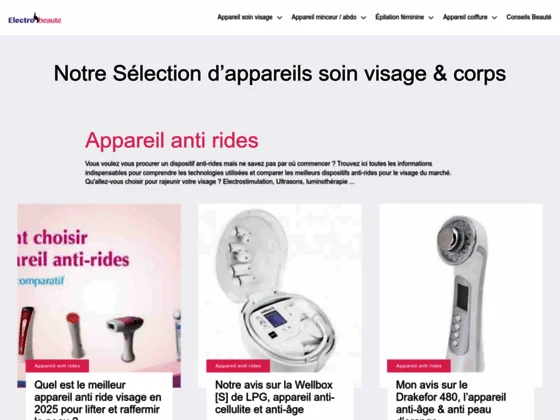 Test et Comparatif d’appareils anti-âge pour corps et visage