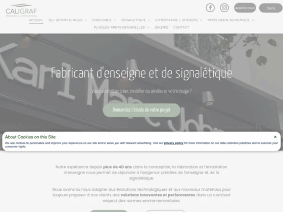 Concepteur & fabricant d'enseignes signalétiques