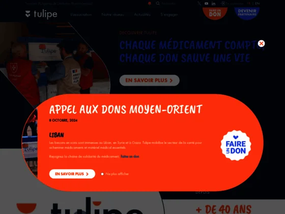 Tulipe propose des produits de santé aux ONG