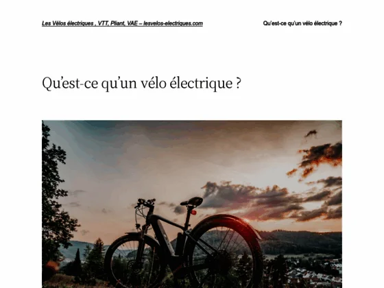Vélo électrique pliant