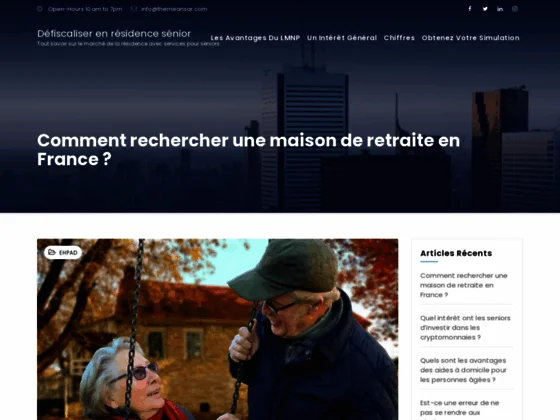 Défiscalisation Résidence Sénior