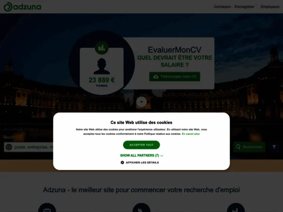 Recherche d'offres d'emploi en France