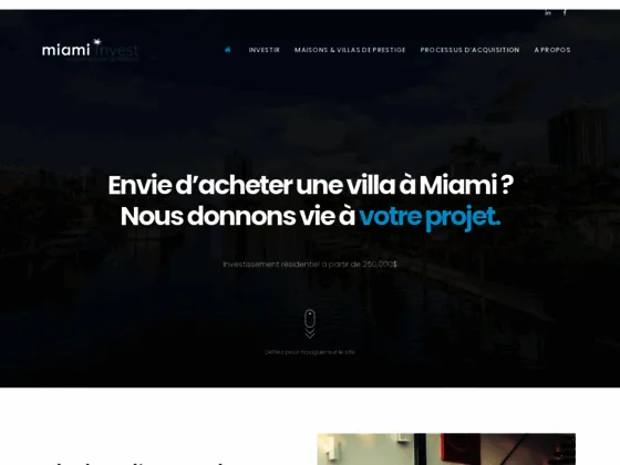 Achat de maison à Miami 