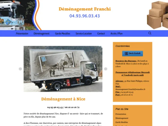 location monte meuble Nice