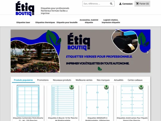 Etriquettes vierges à imprimer pour jardinerie 