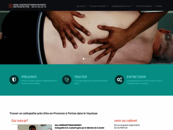 Aina ANDRIANTSIMAHAVANDY : ostéopathe pour femme enceinte à Pertuis