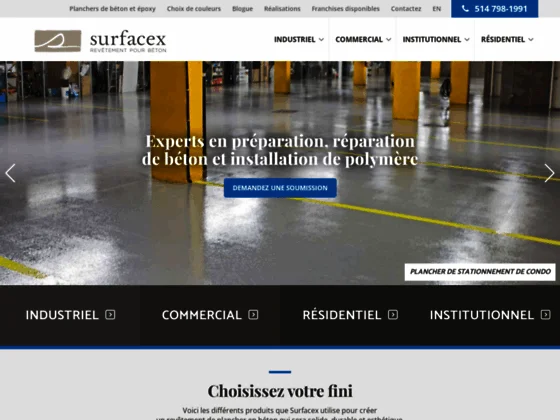 Finition de plancher en béton