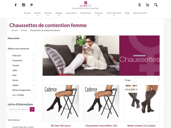 chaussettes de contention