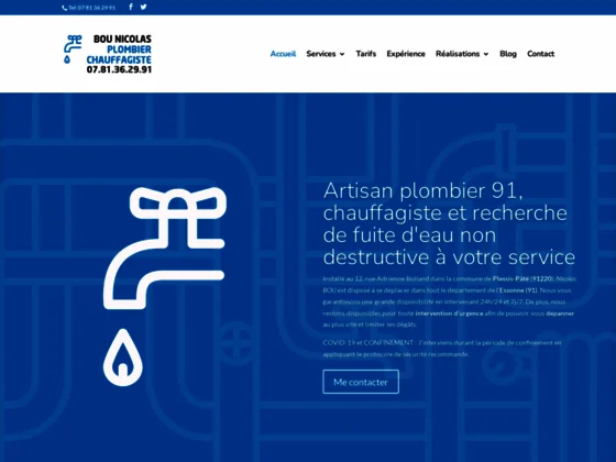 Artisan Plombier Bretigny (91) proche Evry - Nicolas Bou
