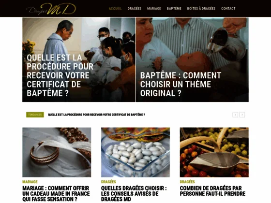 Contenants et dragées