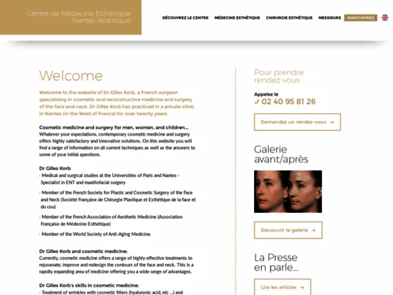 Dr G.Korb, médecin esthétique à La Baule et Nantes