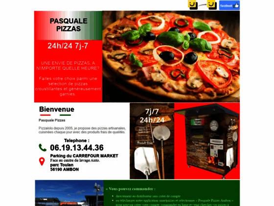 Pizzas à emporter à Treffléan (56) - Pasquale Pizzas