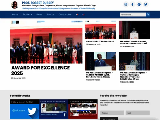 Professeur Robert Dussey - Homme politique Togo