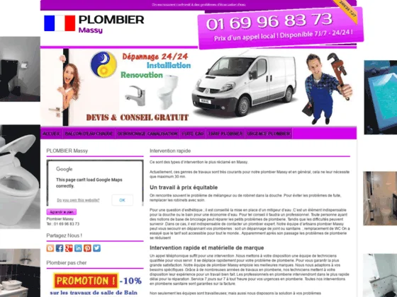 Entreprise de plomberie Massy 