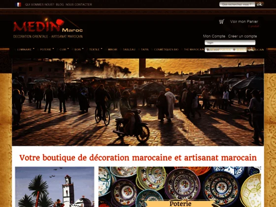 Boutique en ligne de déco orientale