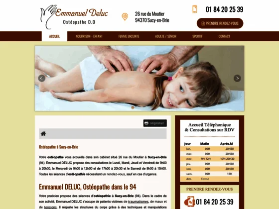 Emmanuel DELUC, votre ostéopathe pour sportifs à Sucy-en-Brie 