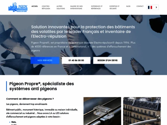 trouvez nous à http://www.pigeon-propre.fr/