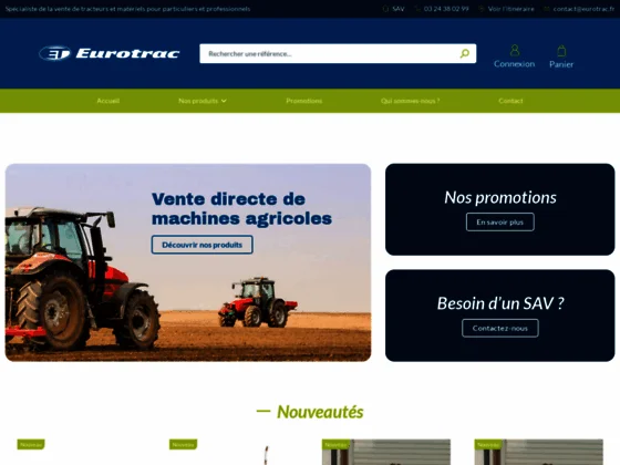 Vente de tracteurs Eurotrac et de matériel agricole