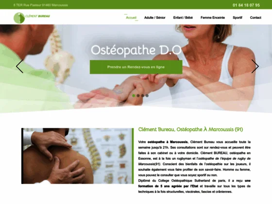 Ostéopathe Clément Bureau à Nozay 