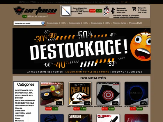 Arteco production  - boutique de magie et magasin de magie en ligne