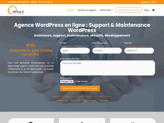 assistance wordpress