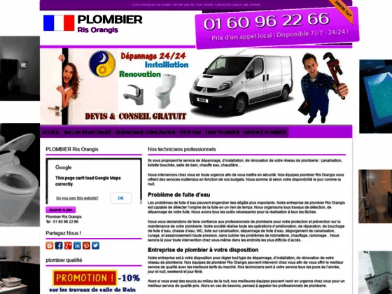 urgence plombier ris orangis