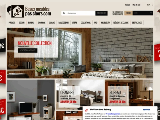 Des meubles pas chers et nouvelles collections