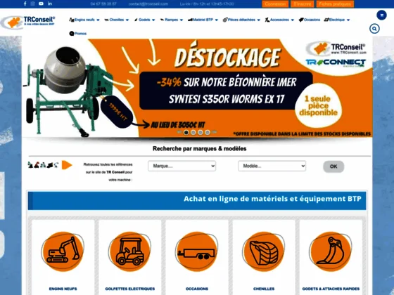  TR Conseil : matériel BTP moins cher et de qualité