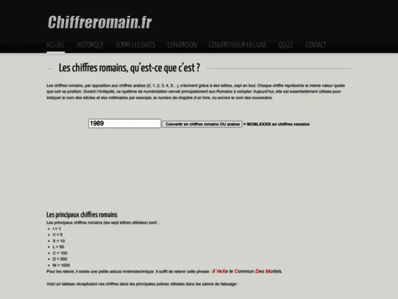Chiffreromain.fr