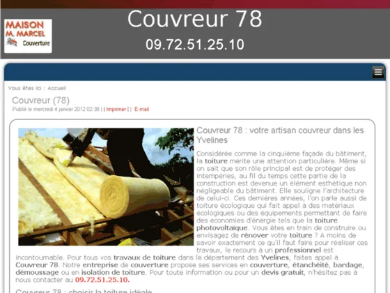 Artisan couvreur 78