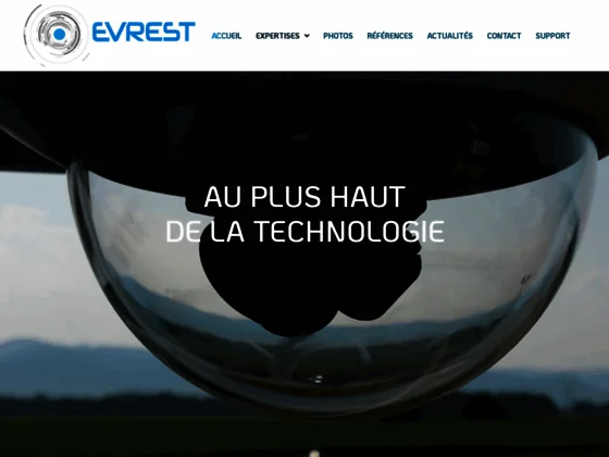 Pose de caméra thermique détection feu par la société Evrest