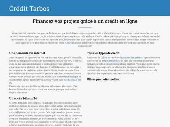 Crédit Tarbes, obtenir un crédit en ligne
