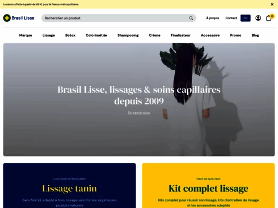 Boutique de cosmétiques capillaires - Brasil Lisse