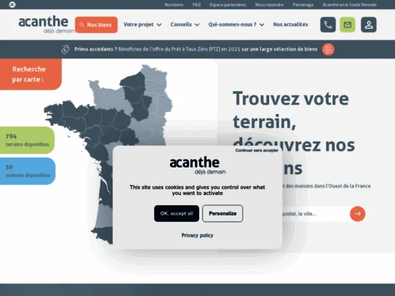 Vente terrain rennes