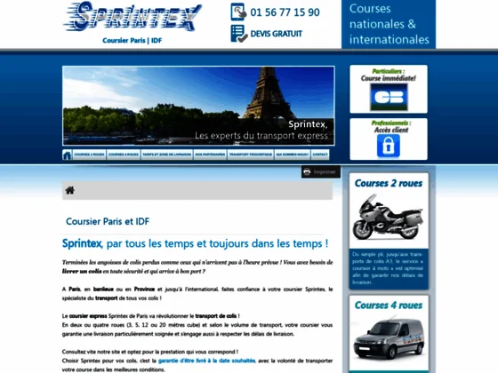 Spécialiste de la livraison de colis express, SPRINTEX 