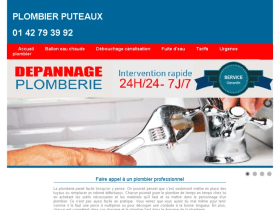 Plombier Puteaux : 01 42 79 39 92 Spécialisé