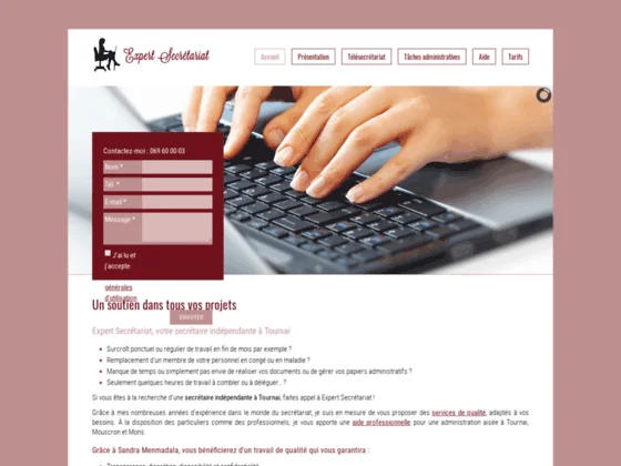 Secrétaire à domicile Tournai