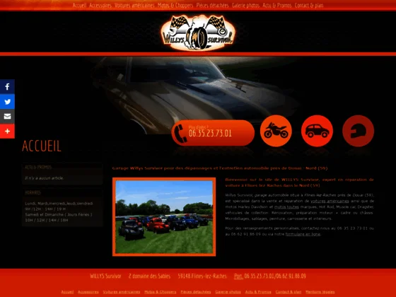 création de voitures américaines