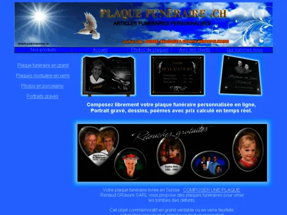 Plaques funéraires suisse