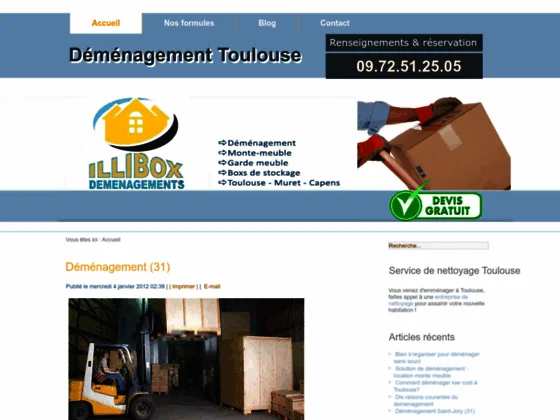 Déménageur Toulouse pas cher