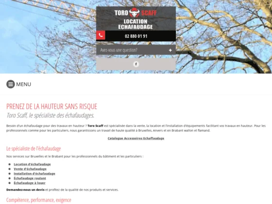 Location échafaudage Haren