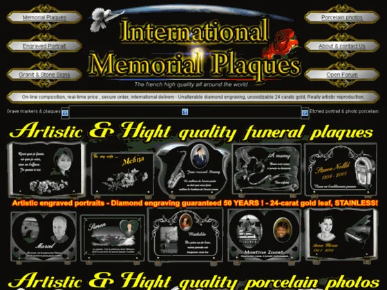 Plaques funéraires photo portrait 