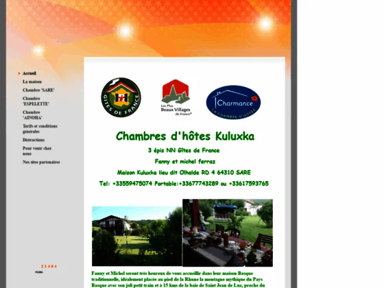 Kuluxka - Chambres d'hôtes à Sare (Pyrénées-Atlantiques)