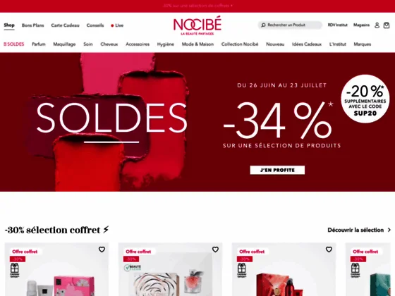Nocibé : Parfum, maquillage, produits cosmétiques et conseils beauté