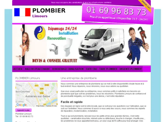 Plombierlimours.net