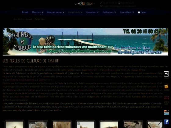 Bijoux en Perles de Tahiti et Minéraux